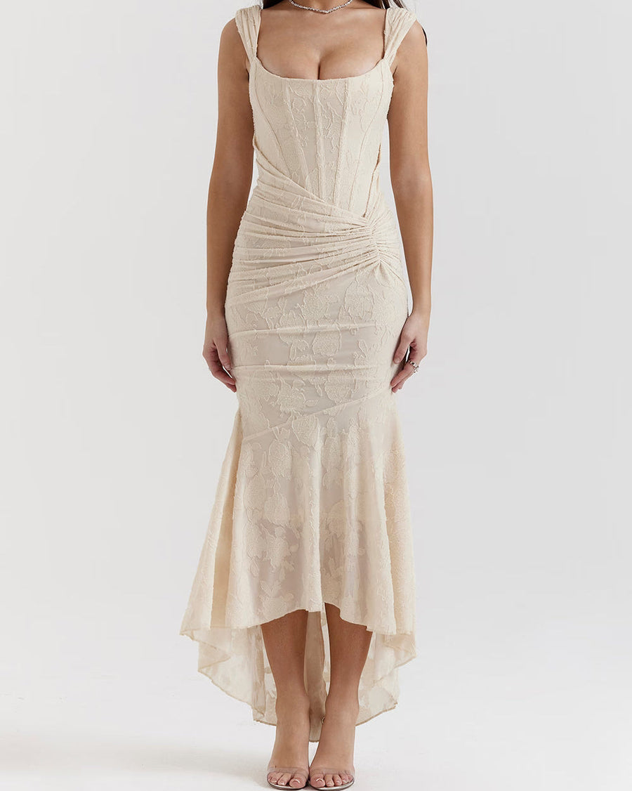 Selene London | Corset Fishtail Midi Dress